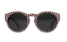 Van Pauline - zonnebril roze dots - small